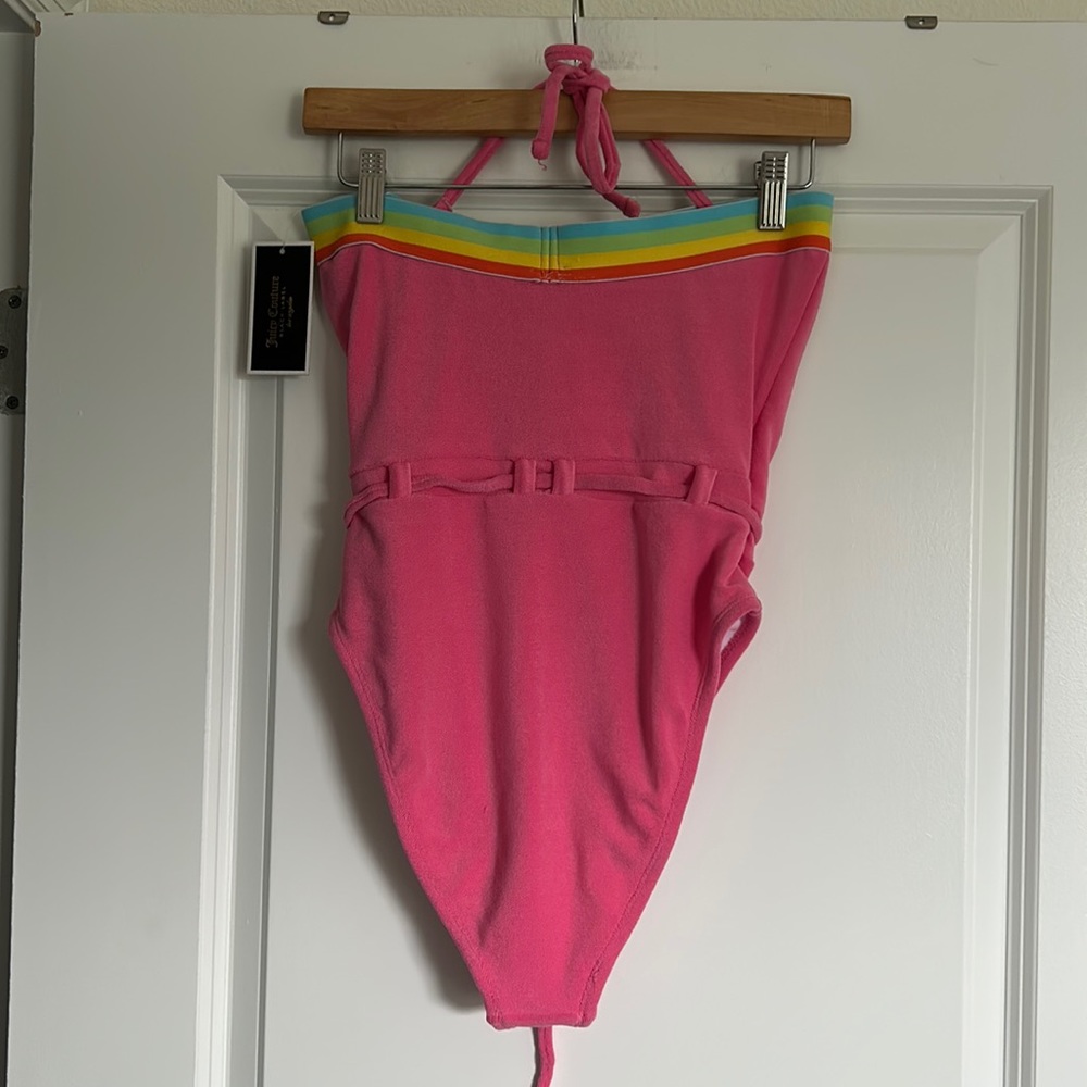 JUICY COUTURE ONE PIECE SWIMWEAR SWIMSUIT SIZE M MSRP $88.00 NWT - Picture 2 of 6